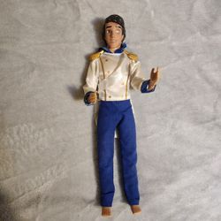 DISNEY The Little Mermaid Vintage 1990s Classic Prince Eric Doll 12”