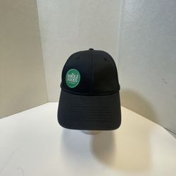 Whole Foods Market Adjustable Strapback Employee Hat Cap Grocery - Black