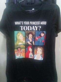 Princess mood Disney princess princesses juniors women's med tee