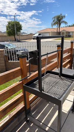 Argentine Charcoal Grill, Adjustable Grate Outdoor BBQ