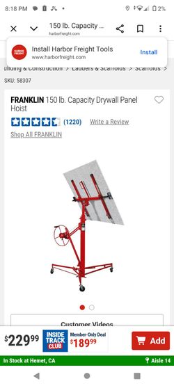 Drywall hoist