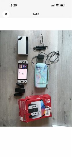 Nintendo Switch OLED White with Accessories