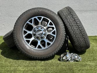 OEM 20" Ford F-250 Wheels F250 F-350 Rims 8x170 34" Winter Tires Nokian 275/65R20 XL XLT Lariat F350