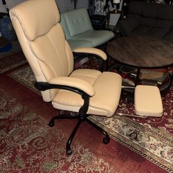 Brand New Executive Office Chair With Foot Rest!
