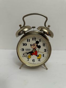 Mickey Mouse Lorus Quartz Alarm Clock