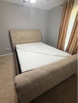 Queen Bed Set for Sale – Frame, Memory Foam Mattress & Box Spring Included