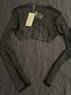 Black Rhinestone Coverlet