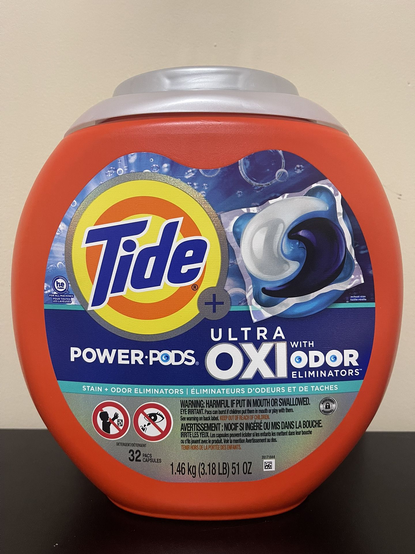 Tide Ultra OXI Power Pods With Odor Eliminators 32 ea