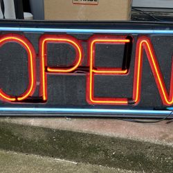 Neon Open Sign (Authentic True Neon Light)