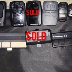 Garage door opener remotes $10 each