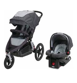 Relay click connect jogging stroller infant travel system