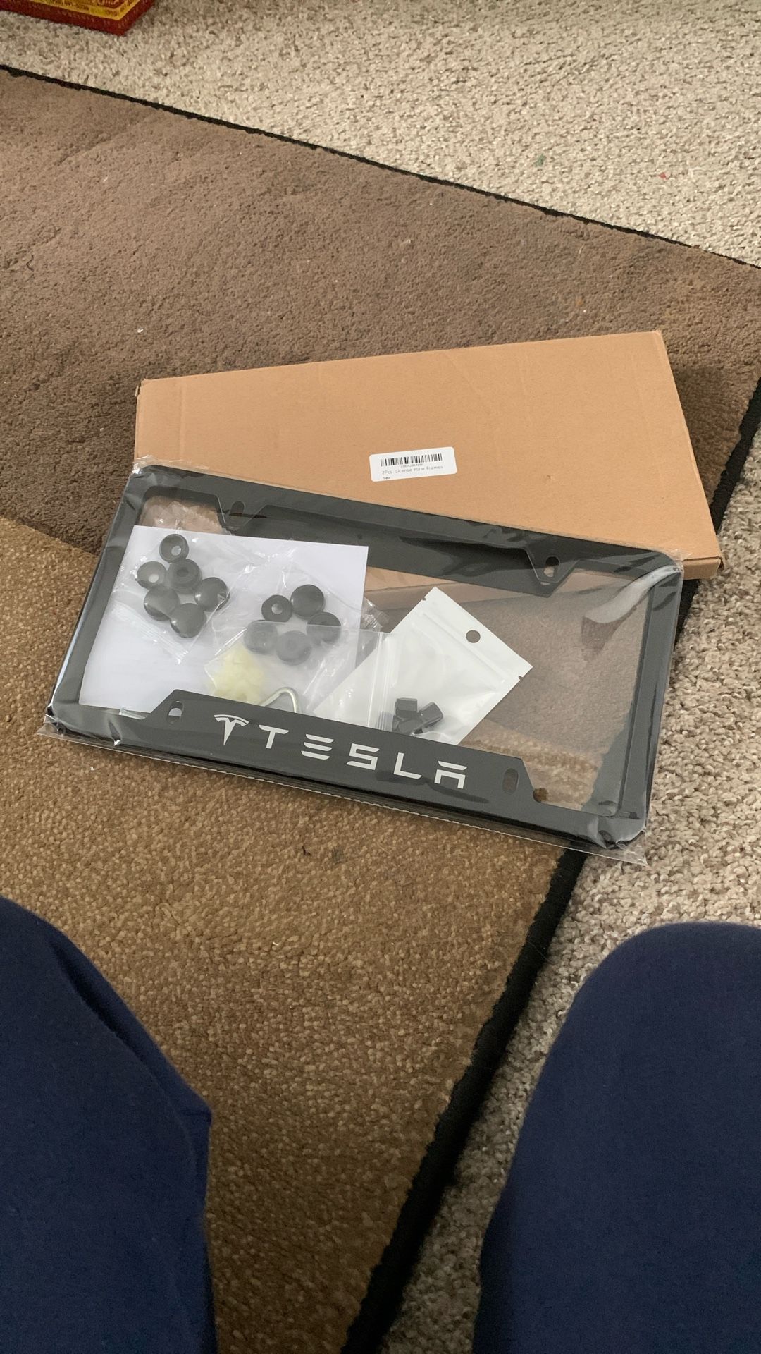 Tesla Plate Number Metal Frame