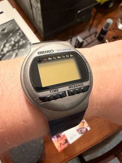 Vintage 1991 Seiko Receptor MessageWatch MA51 – Rare Wrist Pager