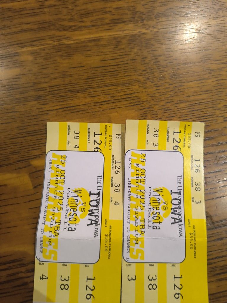 Iowa Hawkeyes Vs Minnesota Gophers