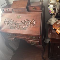 Antique Wooden  Writing Chest