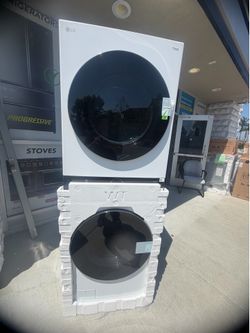 Samsung stackable washer and electric dryer
