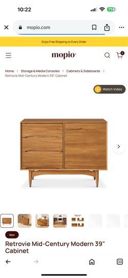 Retrovie Mid-Century Modern 39" Cabinet