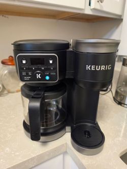 Keurig K-Duo Hot & Iced Single-Serve & Carafe Coffee Maker Black: Electric Drip Coffee Pot, 72 oz.