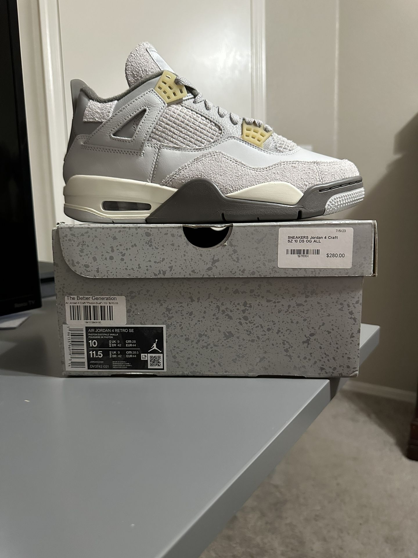 Size 10 Brand New Air Jordan Retro Four Air Jordan Retro Four