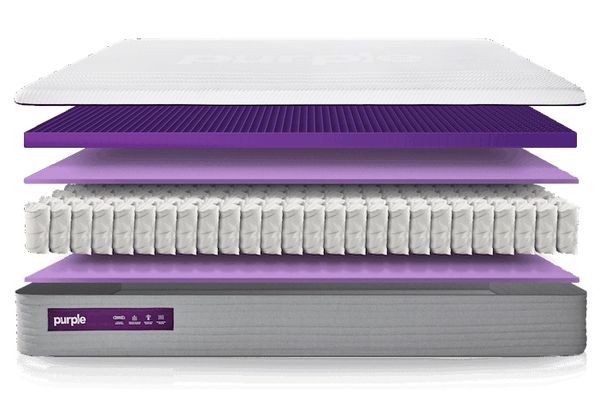weight of queen size purple mattress