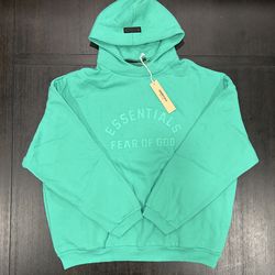 Fear of God Essentials Hoodie – XL – Green