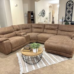 Electric Reclining Sectional Couch