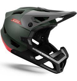 OutdoorMaster Full Face Mountain Bike Helmet, Lightweight for BMX/DH