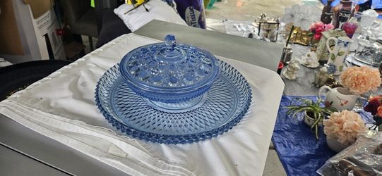 Beautiful Glass Plate And Bowl