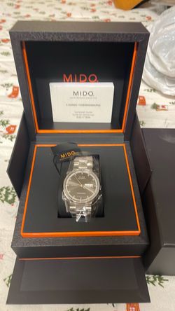 Mido Commander silver watch