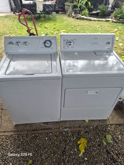 washer n electric dryer for sale 350 30 day waranty delivery available also repairs