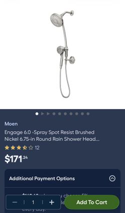 New MOEN Shower Head