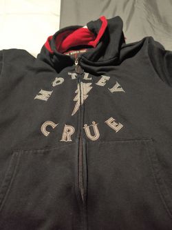 VINTAGE MOTLEY CRUE HOODIE MOTLEY CRUE THE STADIUM TOUR- Unisex- Small /  Medium