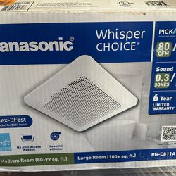 Panasonic bathroom fan