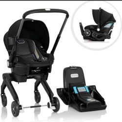 Evenflo Shyft DualRide Infant Car Seat and Stroller Combo (Beaufort Black), Unisex