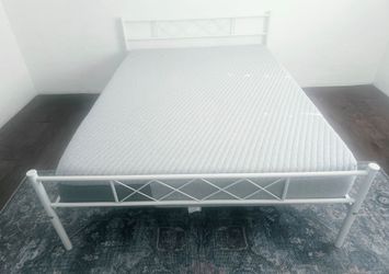 $300 FULL SIZE BEDS 2 WITH WHITE FRAMES