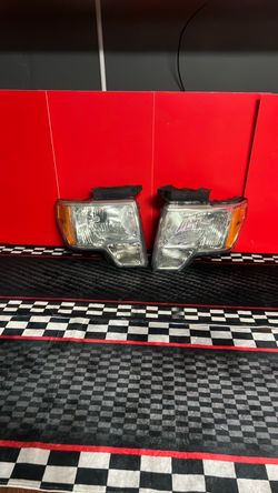 2009-2010-2011-2012-2013-2014 FORD F-150 FRONT RIGHT AND LEFT SIDE THE PAIR HEADLIGHT OEM