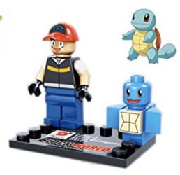 Custom Pokémon ash and Squirtle Mini figure