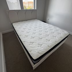 Queen Bed Frame w/ 4 Storage Drawers – Mattress Optional!
