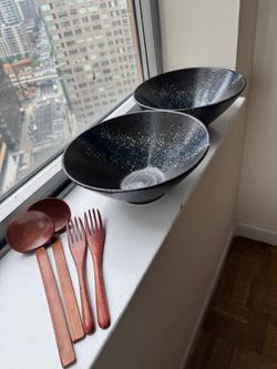 Large Ceramic Ramen Bowl Set