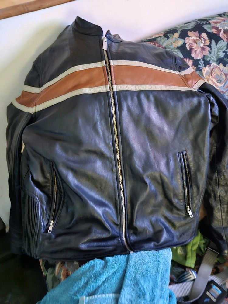 Leather Riding Jacket. Mediim