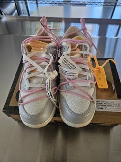 Nike Off White Dunk Low "Lot 09 Of 50" Size 9 Brande New Ds Og All