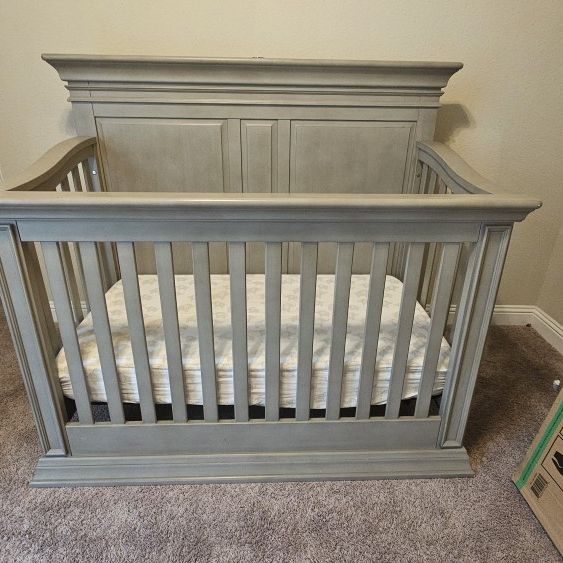 Baby Crib 3 in 1 Ash Gray 