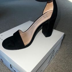 Black High Heels Sandals For Women 