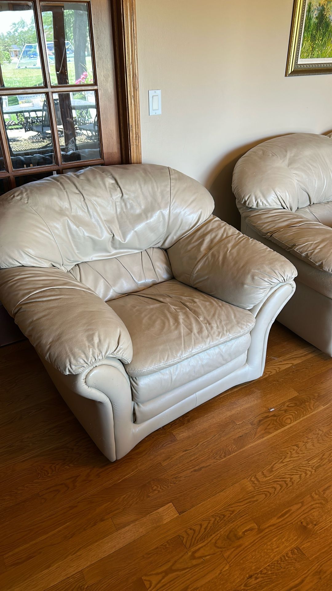 Free Leather Couch Set