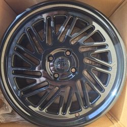 16 Inch Rims 4x100 Gloss Black Set