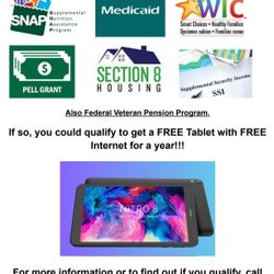 FREE Tablet with Internet FREE!!!