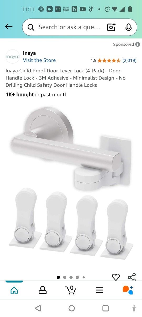 Child Proof Door Lever