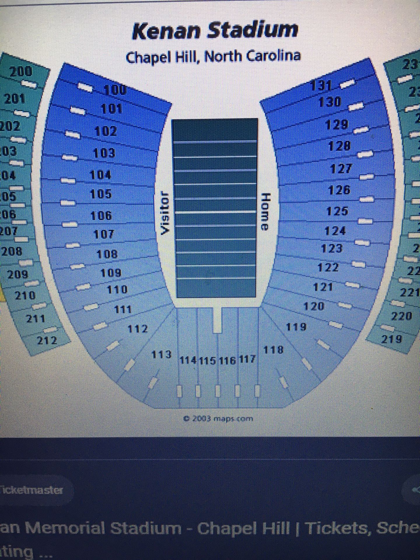 4 UNC vs Mercer Football Tickets
