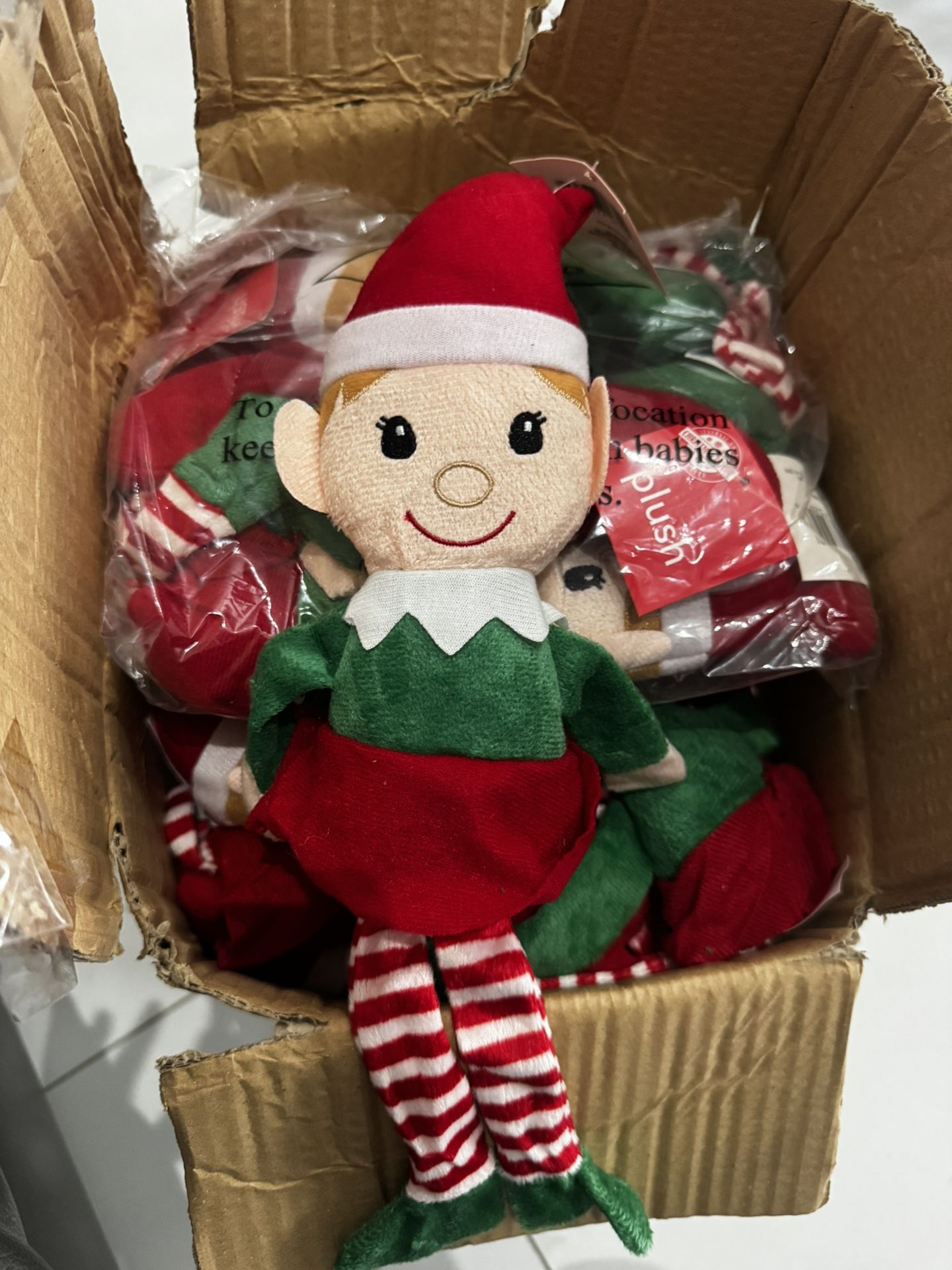 Set Of 36 Stuffed Girl Elves!