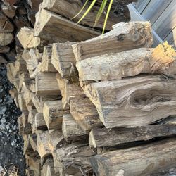 Oak firewood and pican